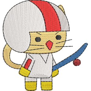 Kick StrikeForce Kitty Free Machine Embroidery Design