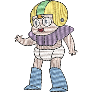 Mega Football Baby OK K.O.! Let's Be Heroes Free Machine Embroidery Design