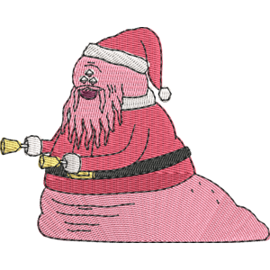 Space Santa Regular Show Free Machine Embroidery Design