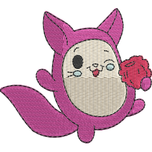 Fuwa the Fox Pikmi Pops Free Machine Embroidery Design