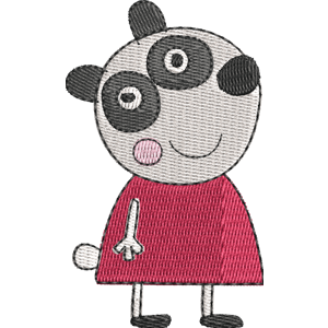 Peggi Panda Peppa Pig Free Machine Embroidery Design