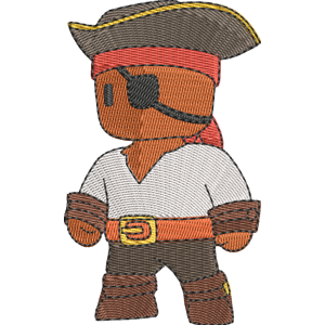 Pirate Jack Stumble Guys Free Machine Embroidery Design