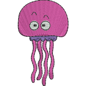 Jellyfish Fish Hooks Free Machine Embroidery Design