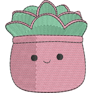 Afiyah the Succulent Squishmallows Free Machine Embroidery Design