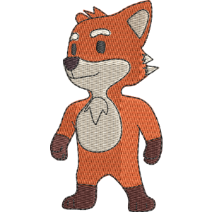 Red Fox Stumble Guys Free Machine Embroidery Design