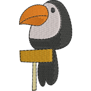 Toucan Pocoyo Free Machine Embroidery Design