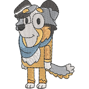 Calypso Bluey Free Machine Embroidery Design