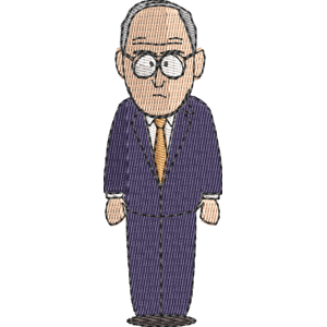 Dick Cheney South Park Free Coloring Page for Kids