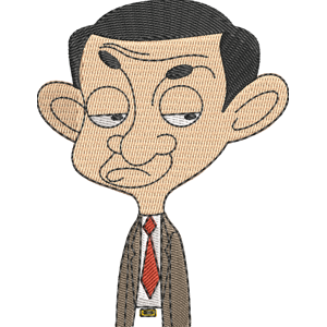 Tired Mr. Bean Mr. Bean Free Machine Embroidery Design