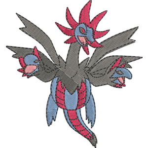 Hydreigon Pokemon Free Coloring Page for Kids