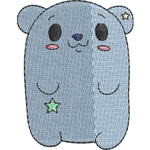 Hushy the Bear Pikmi Pops Free Machine Embroidery Design