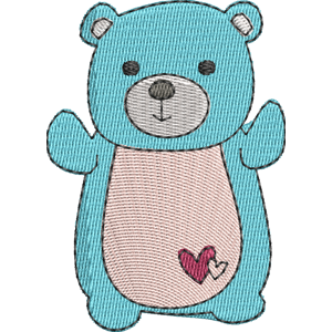 Belinda the Teal Bear Squishmallows Free Machine Embroidery Design