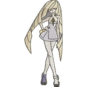 Lusamine Pokemon Free Coloring Page for Kids