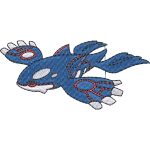 Kyogre Pokemon Free Coloring Page for Kids