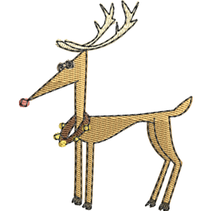 The Reindeer Happy Tree Friends Free Machine Embroidery Design