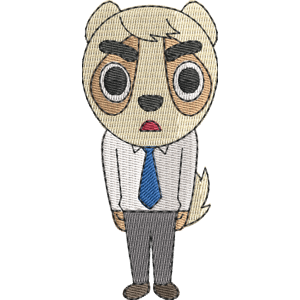 Anai Aggretsuko Free Machine Embroidery Design