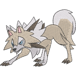 Lycanroc - Midday Form Pokemon Free Coloring Page for Kids
