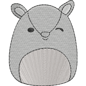 Arilla the Armadillo Squishmallows Free Machine Embroidery Design