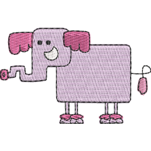 Great Grey Smellyphant Wow! Wow! Wubbzy! Free Machine Embroidery Design