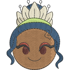 Tiana Disney Emoji Blitz Free Machine Embroidery Design