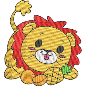 Chomp the Lion Pikmi Pops Free Machine Embroidery Design