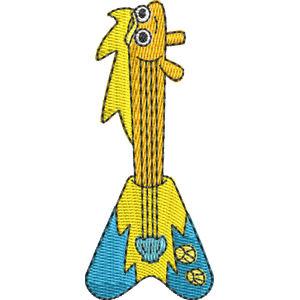 Eel-ectric Guitar Pinkfong Free Machine Embroidery Design