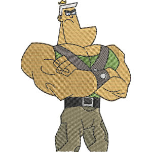 Jorgen Von Strangle Arm Cross Fairly Odd Parents Free Machine Embroidery Design