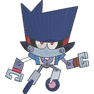 Metal K-0 OK K.O.! Let's Be Heroes Free Machine Embroidery Design