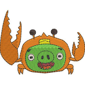 Crab Pig Angry Birds Pigs Free Coloring Page for Kids