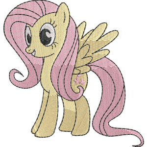 Fluttershy My Little Pony Friendship Is Magic Free Coloring Page for Kids