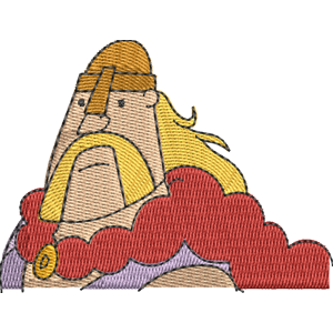 Thor Throat ChalkZone Free Machine Embroidery Design