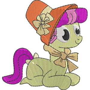 Young Auntie Applesauce My Little Pony Friendship Is Magic Free Coloring Page for Kids
