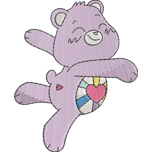Hopeful Heart Bear Free Coloring Page for Kids