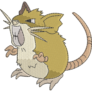 Raticate Pokemon Free Coloring Page for Kids