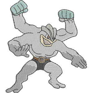 Machamp Pokemon Free Coloring Page for Kids