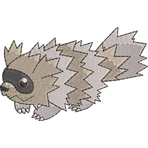 Zigzagoon Pokemon Free Coloring Page for Kids