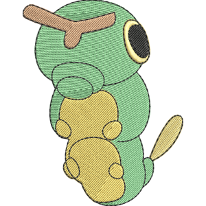 Caterpie 1 Pokemon Free Coloring Page for Kids