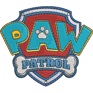 Paw Patrol Badge Free Coloring Page for Kids